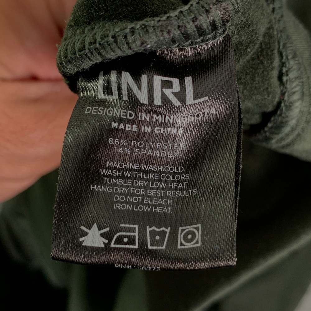 UNRL Performance Jacket Men Small Hoodie Green Full Zip Training Athleisure - Picture 4 of 9